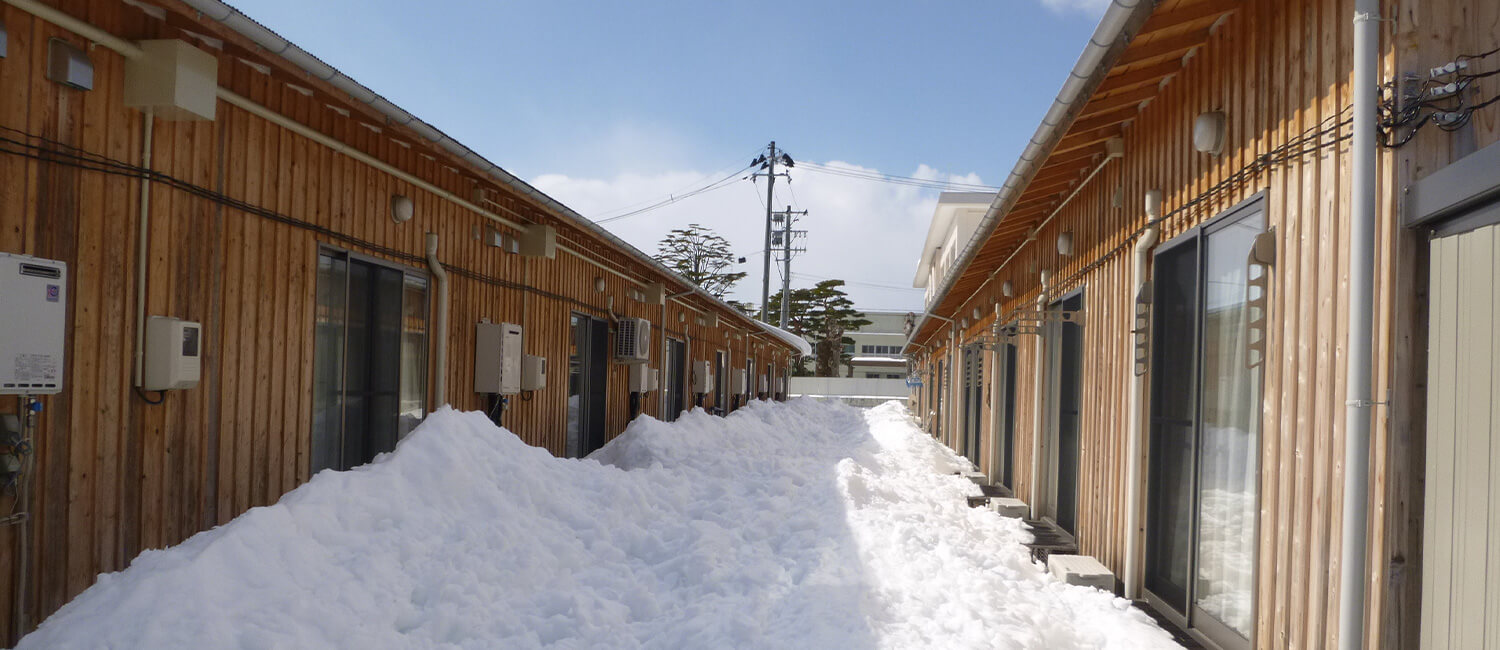 木造応急仮設住宅建設による被災者支援